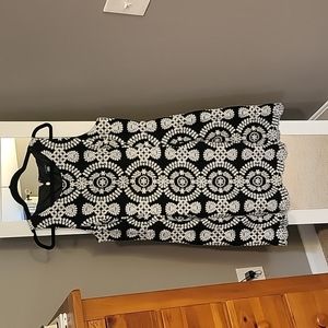 Black and white embroidered Tommy Hilfiger dress